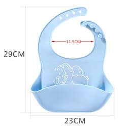image-Baby food Bib baby meal silicone saliva bag