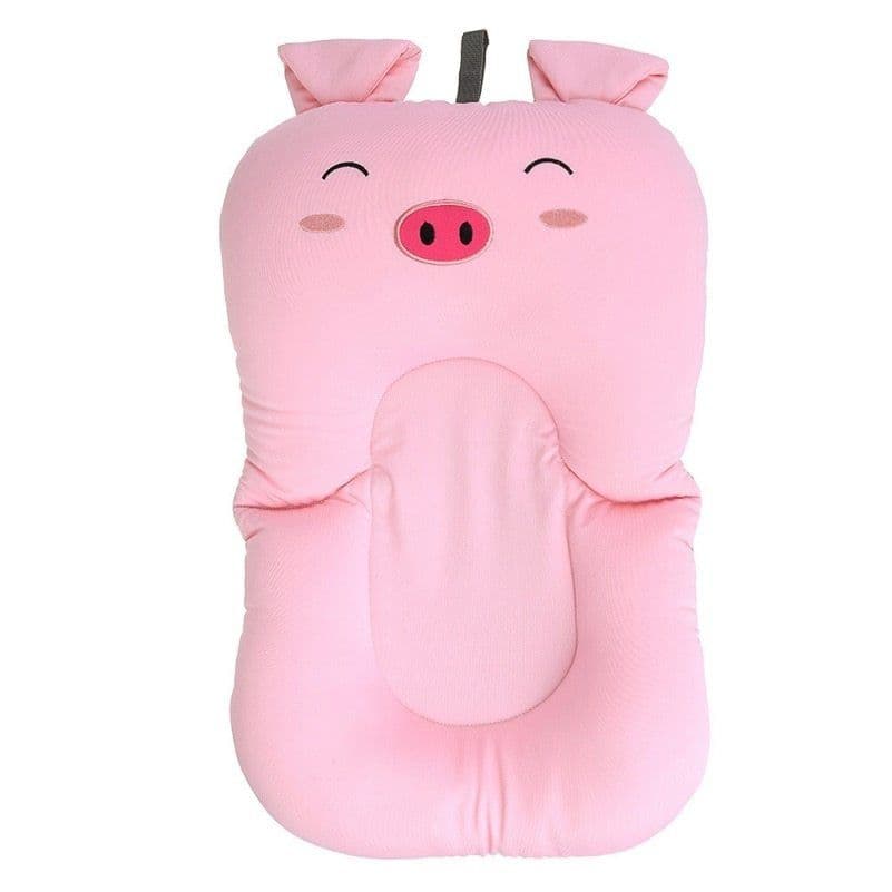 image-Newborn Bath Floating Pad Mat Baby Bath Tub Pad & Chair & Shelf Bathtub Seat Infant Support Cushion Mat Bath Mat Toddler Bloom