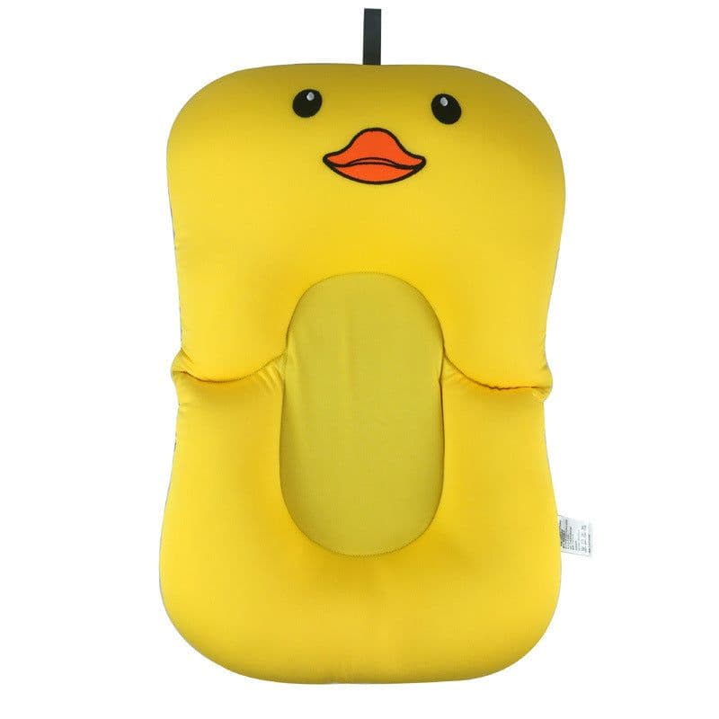 image-Newborn Bath Floating Pad Mat Baby Bath Tub Pad & Chair & Shelf Bathtub Seat Infant Support Cushion Mat Bath Mat Toddler Bloom