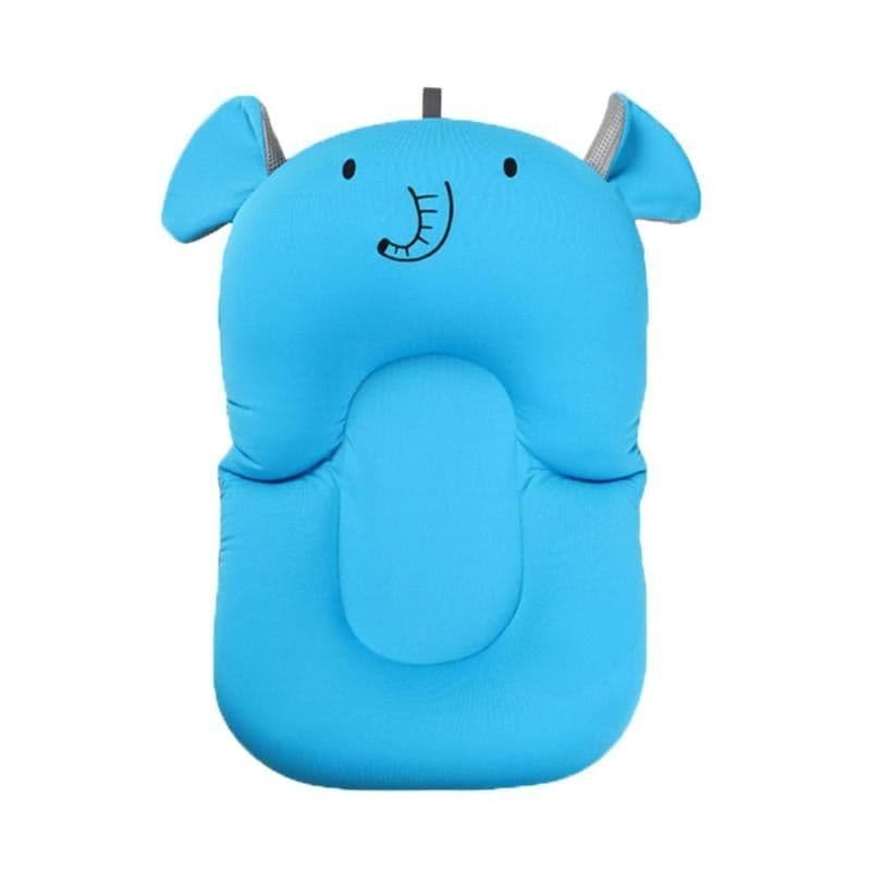 image-Newborn Bath Floating Pad Mat Baby Bath Tub Pad & Chair & Shelf Bathtub Seat Infant Support Cushion Mat Bath Mat Toddler Bloom