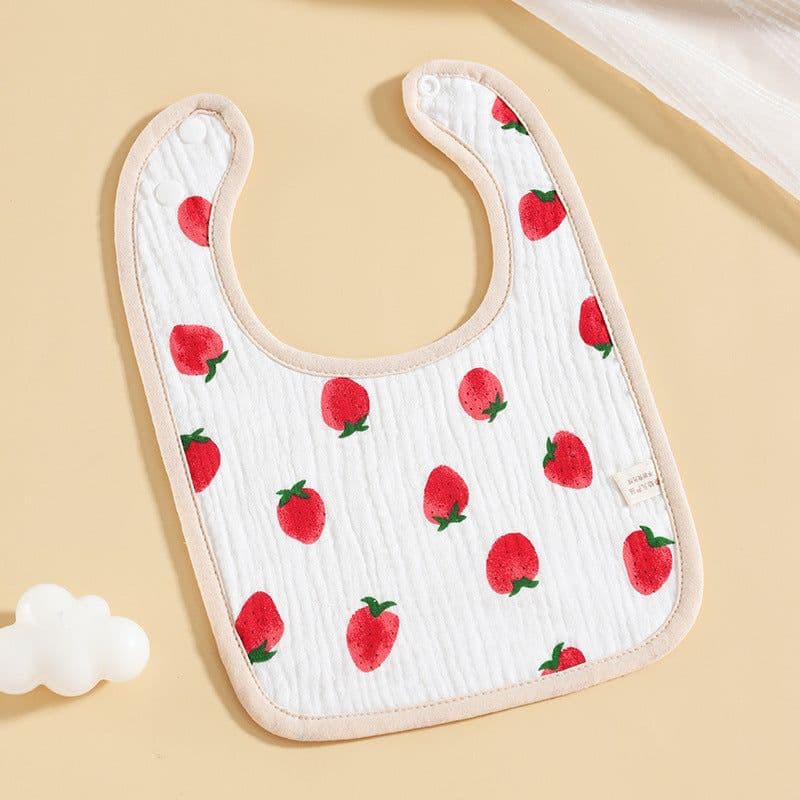 image-Pure Cotton Six-layer Gauze Baby U-shaped Bib