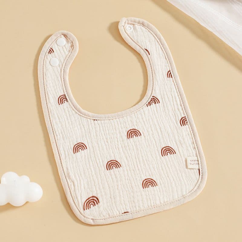 image-Pure Cotton Six-layer Gauze Baby U-shaped Bib