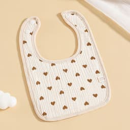 image-Pure Cotton Six-layer Gauze Baby U-shaped Bib