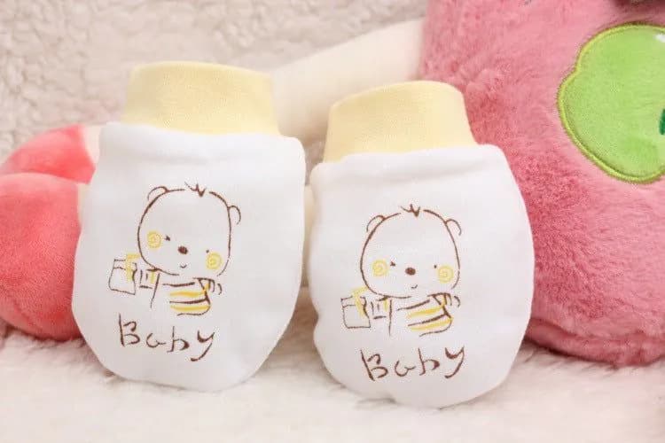 image-Cartoon Anti-scratch Face Gloves For Baby Products