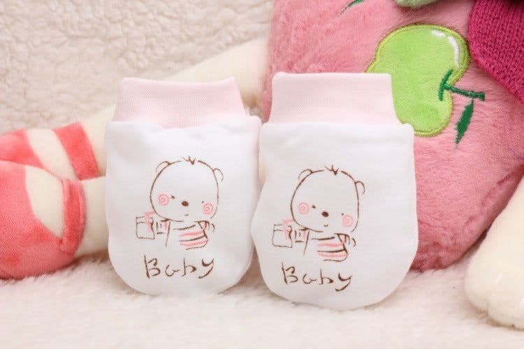 image-Cartoon Anti-scratch Face Gloves For Baby Products