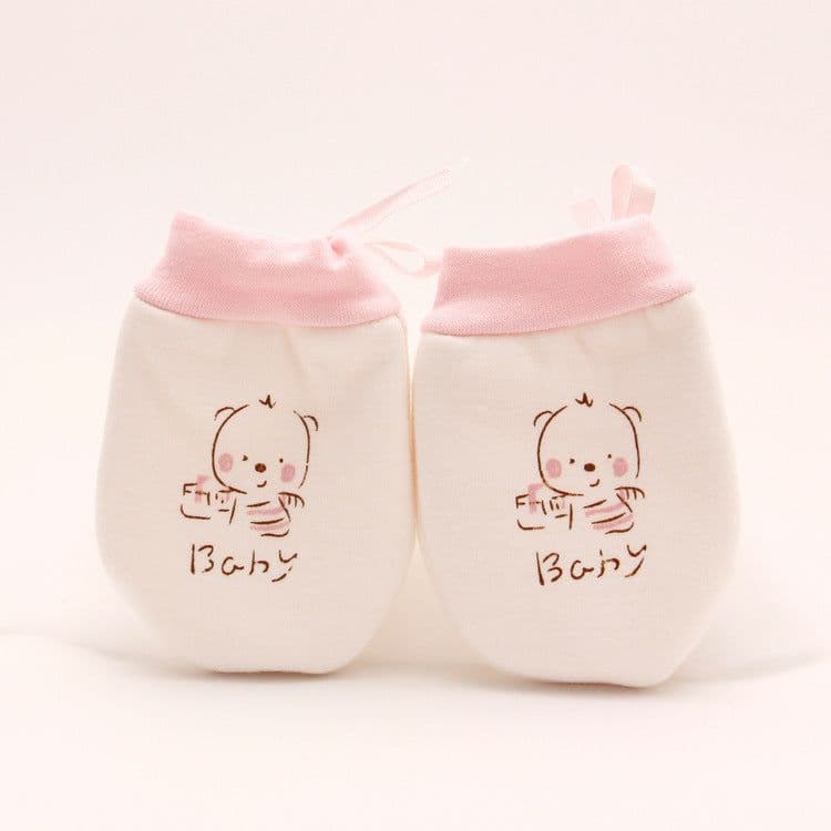 image-Cartoon Anti-scratch Face Gloves For Baby Products