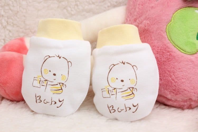 image-Cartoon Anti-scratch Face Gloves For Baby Products