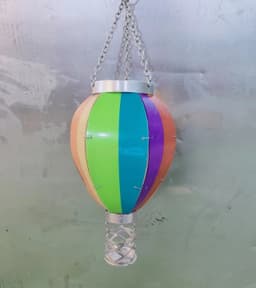 image-Christmas Solar Hot Air Balloon Lantern Outdoor Decoration