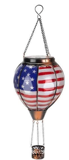 image-Christmas Solar Hot Air Balloon Lantern Outdoor Decoration