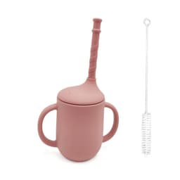 image-New Product Silicone Baby Drinking Cup With Straw Leak-proof And Drop-proof