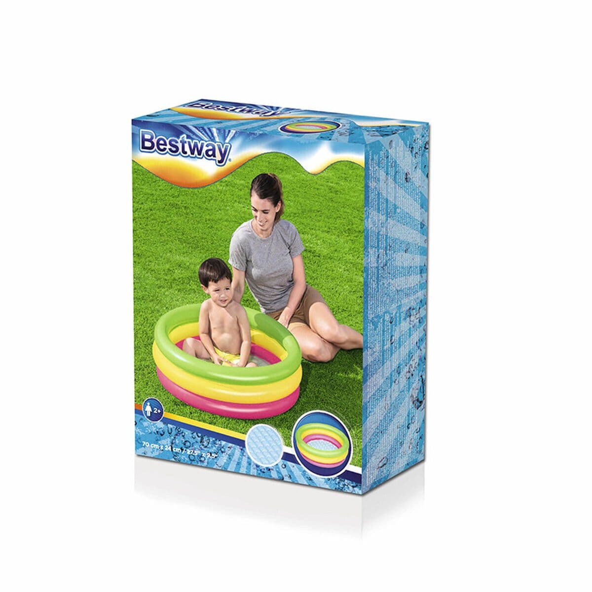 image-Inflatable Paddling Pool for Children Bestway 70 x 24 cm