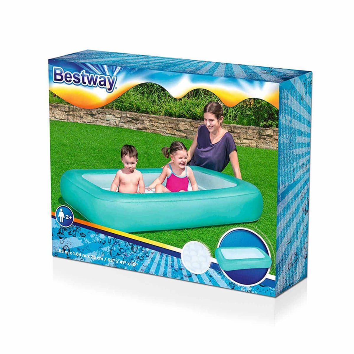 image-Inflatable Paddling Pool for Children Bestway 104 x 25 cm