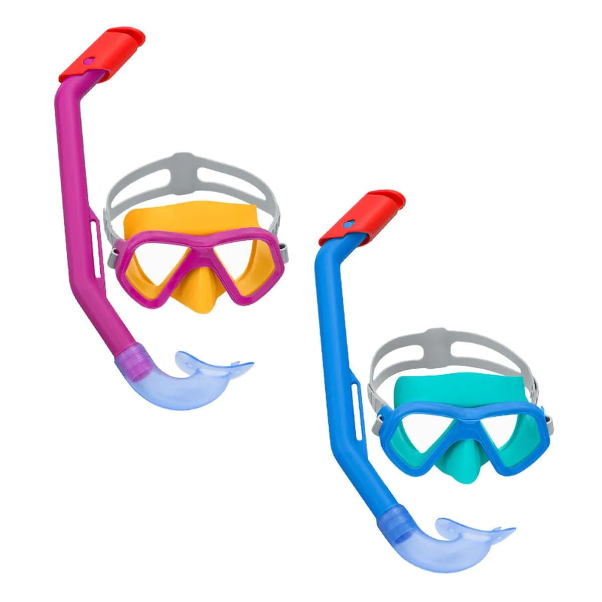 image-Snorkel Goggles and Tube for Children Bestway Blue Fuchsia (1 Unit)