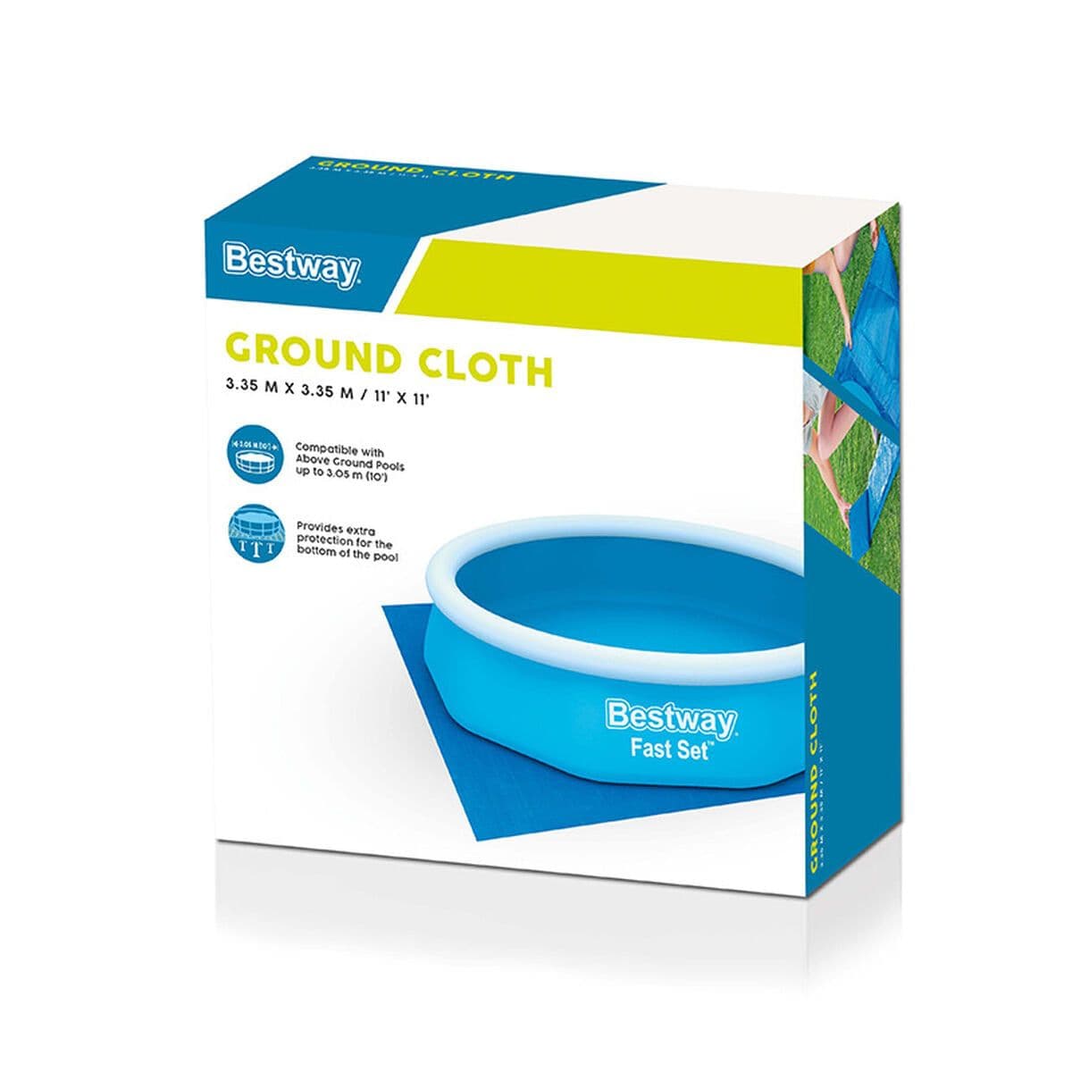 image-Floor protector for above-ground swimming pools Bestway 335 x 335 cm (1 Unit)