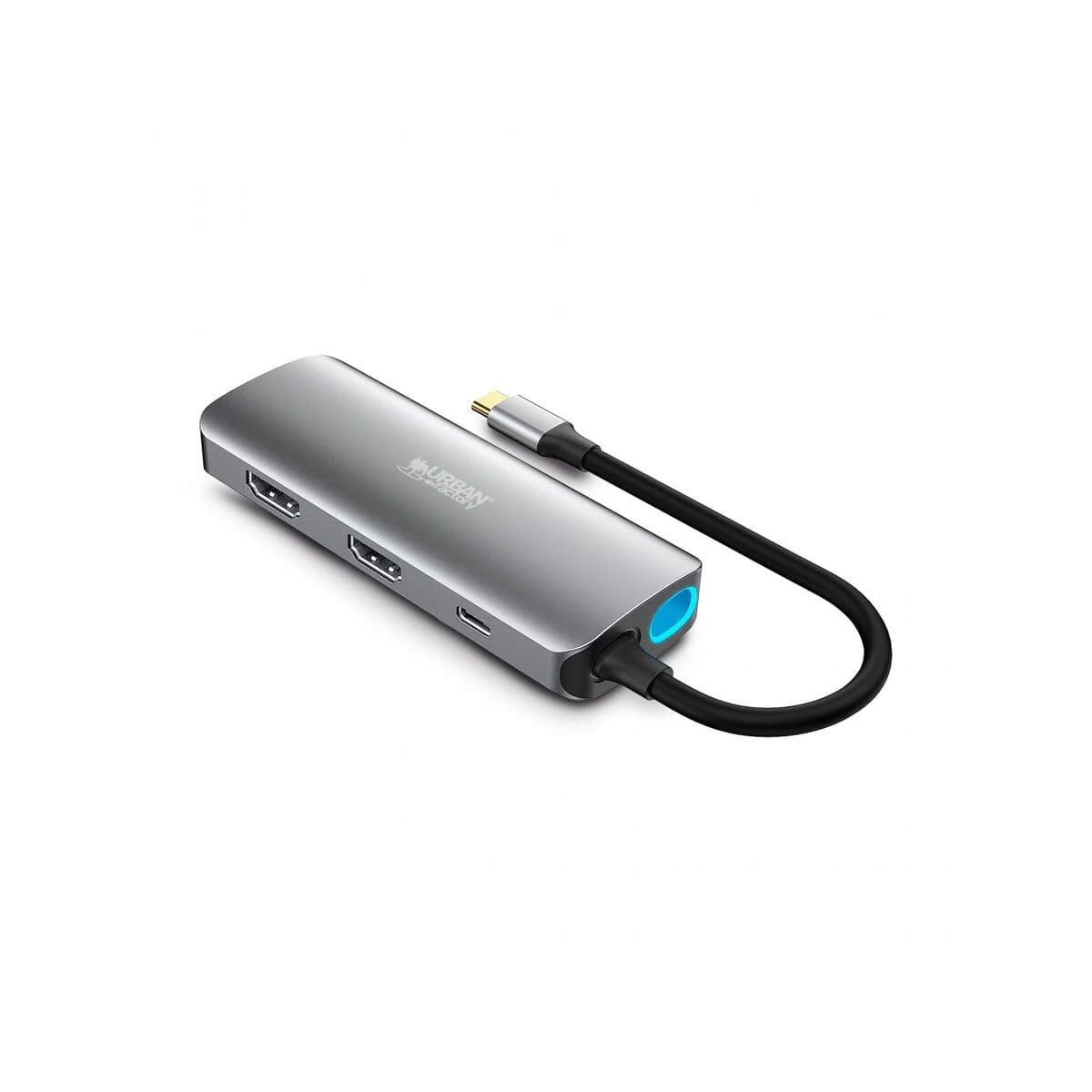 image-USB-C Hub Urban Factory MHC55UF Grey