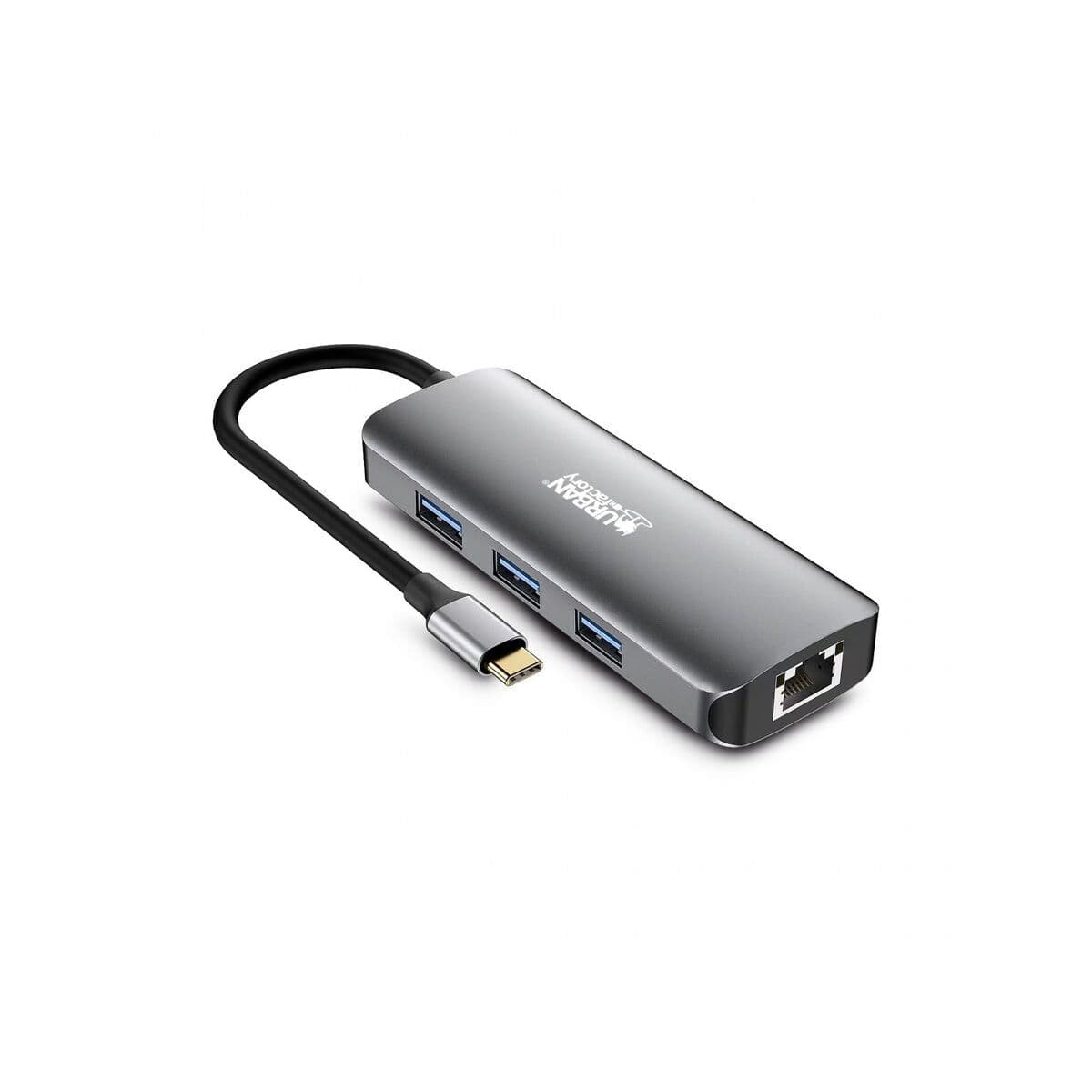 image-USB-C Hub Urban Factory MHC55UF Grey
