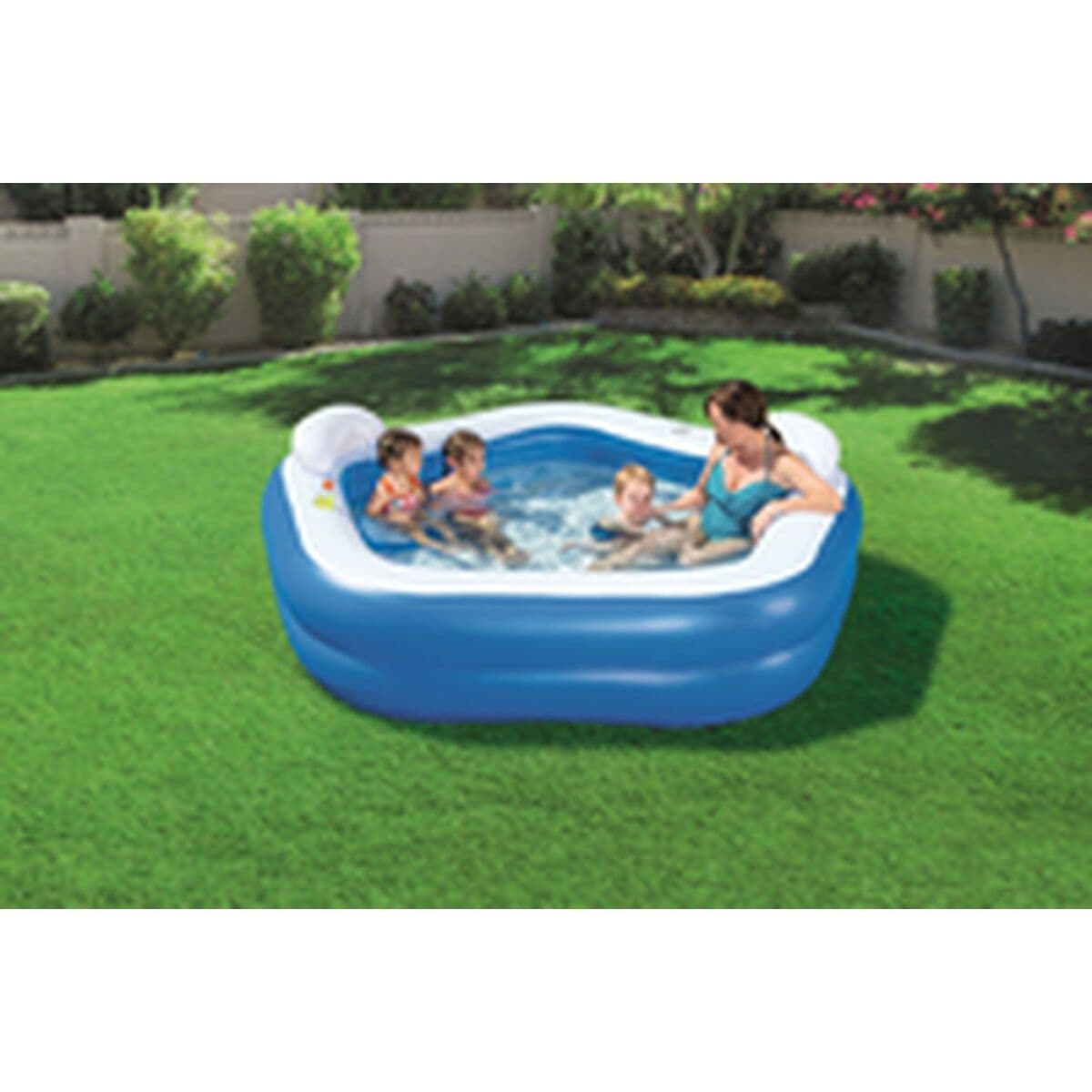 image-Inflatable Paddling Pool for Children Bestway Multicolour 213 x 206 x 69 cm