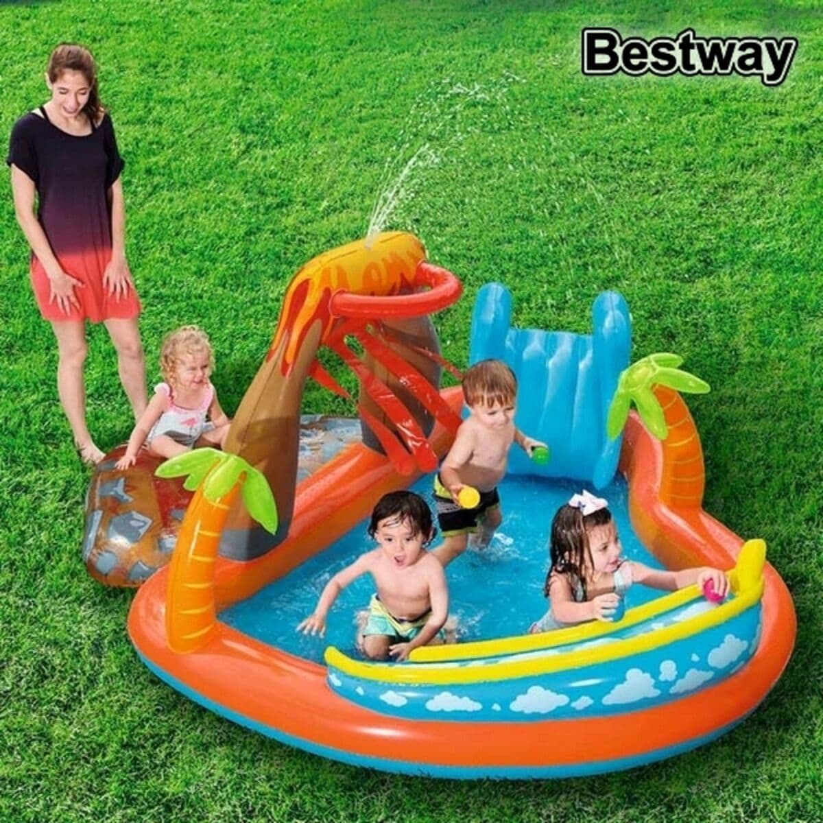 image-Inflatable pool C/C. PISCINA 2.65X2.65X1.04M HINCHABLE Bestway Multicolour 265 x 265 x 104 cm