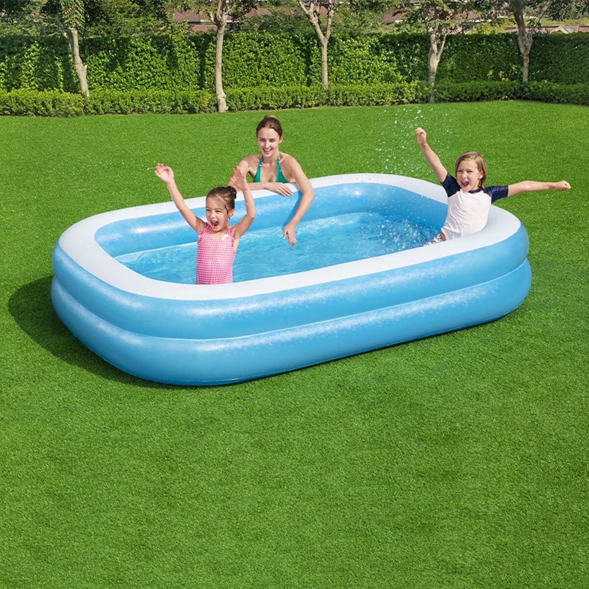 image-Inflatable Paddling Pool for Children Bestway Multicolour 262 x 175 x 51 cm