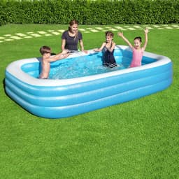 image-Inflatable Paddling Pool for Children Bestway Multicolour 305 x 183 x 56 cm
