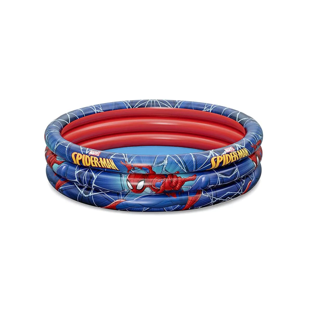 image-Inflatable Paddling Pool for Children Bestway Spiderman 122 x 30 cm