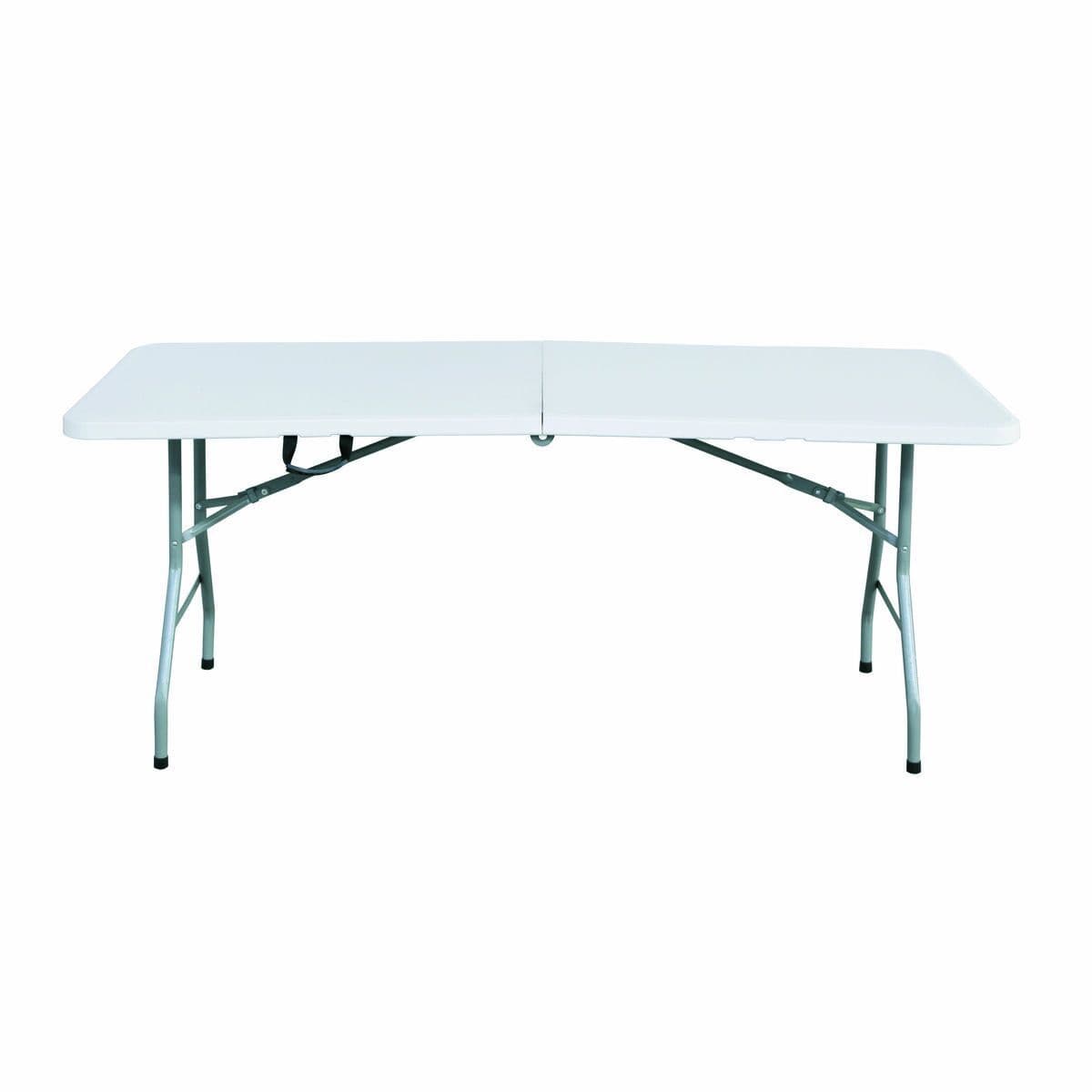 image-Marbueno Folding Table Resin White 152x70x74 cm Rectangular for Outdoor and Camping