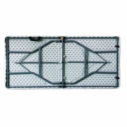 image-Marbueno Folding Table Resin White 152x70x74 cm Rectangular for Outdoor and Camping