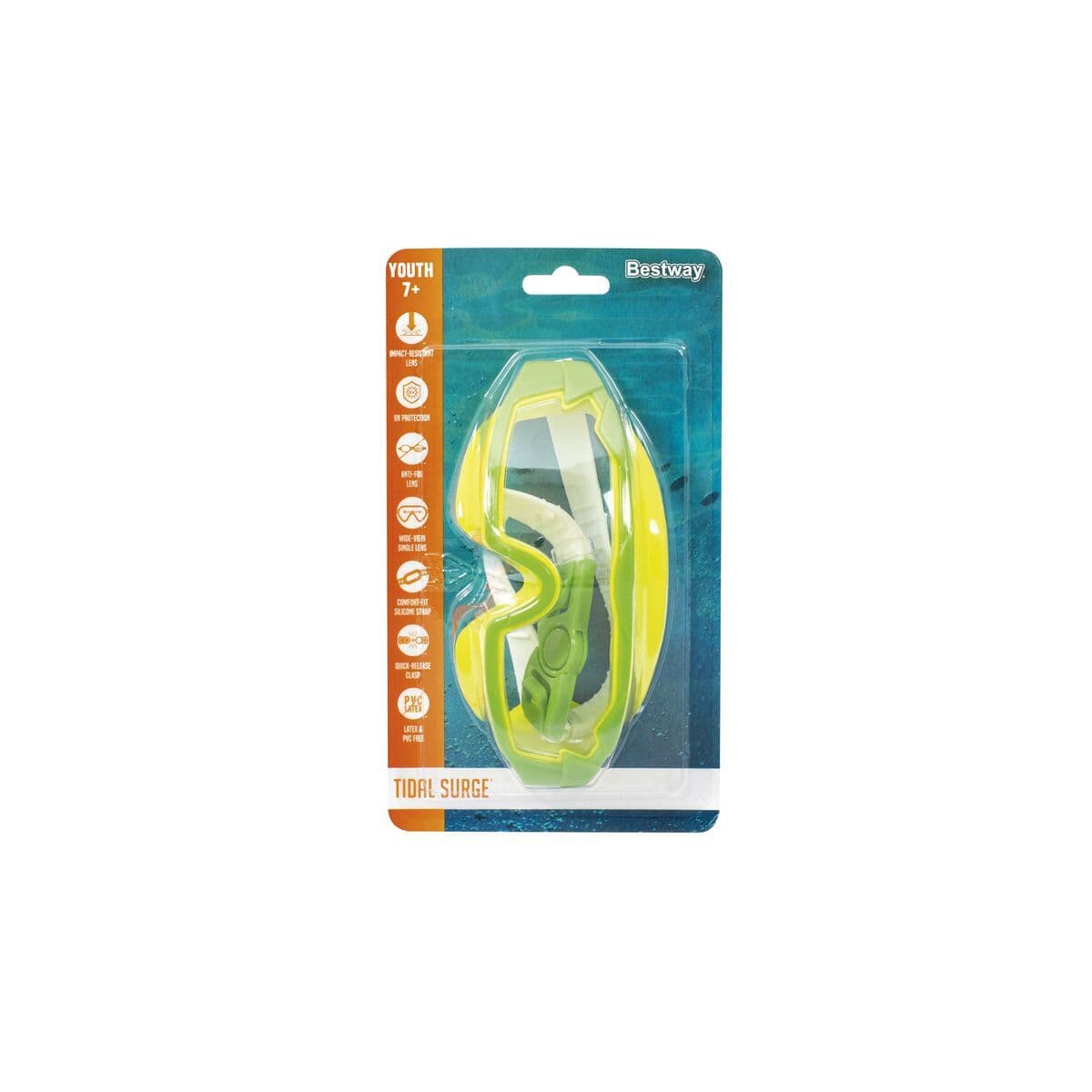 image-Bestway Junior Diving Mask Silicone Strap Assorted Anti-Fog +7 Years Beach Pool 21179