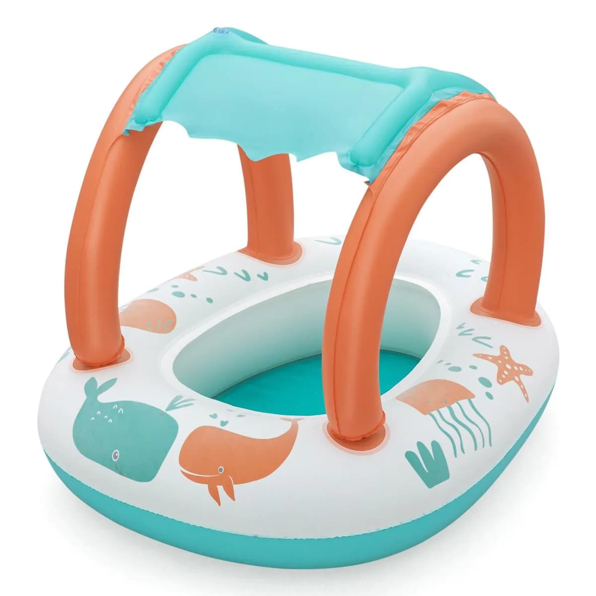 image-Bestway Inflatable Kids Boat Comfort 84x67 cm +3 Years Beach Pool 34203