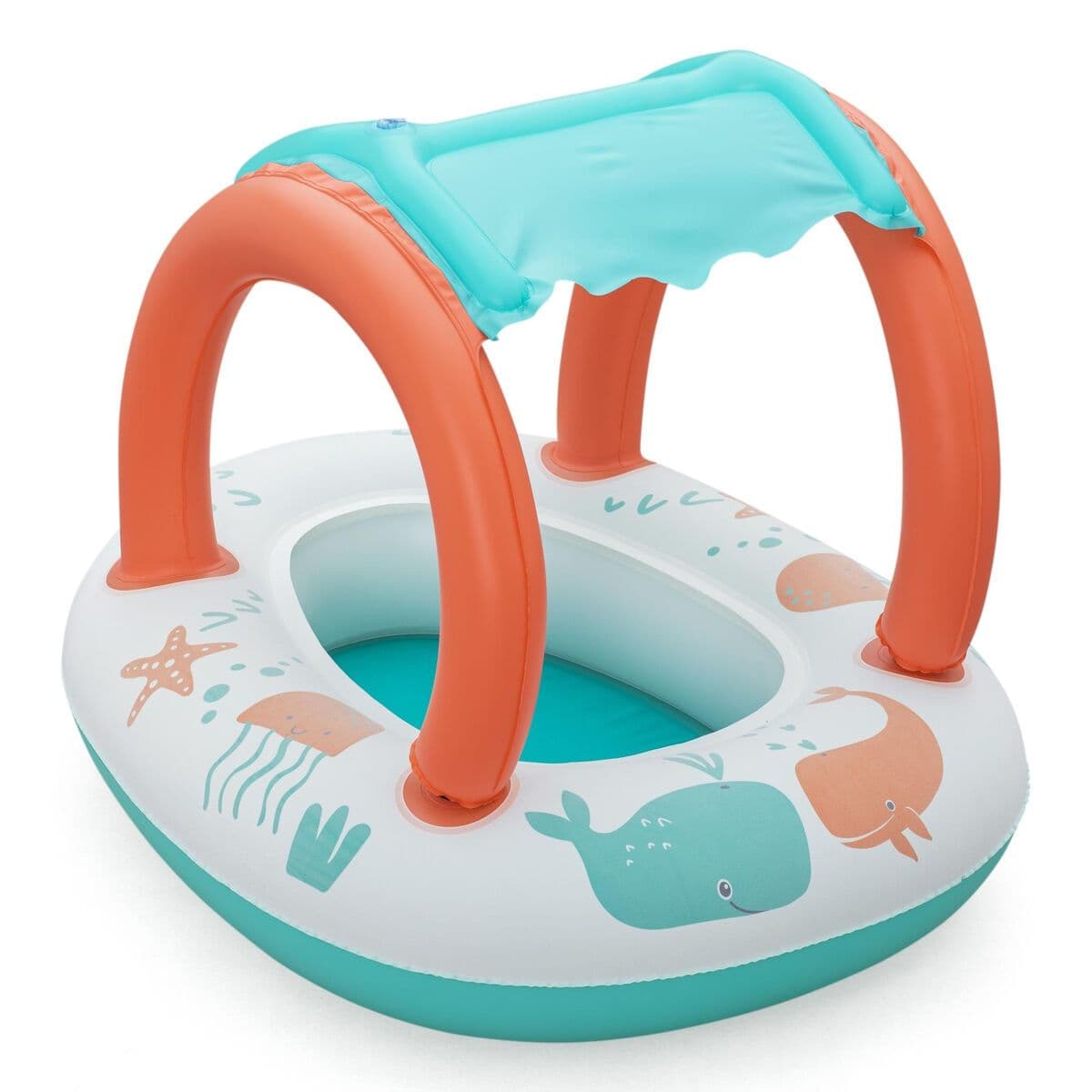image-Bestway Inflatable Kids Boat Comfort 84x67 cm +3 Years Beach Pool 34203