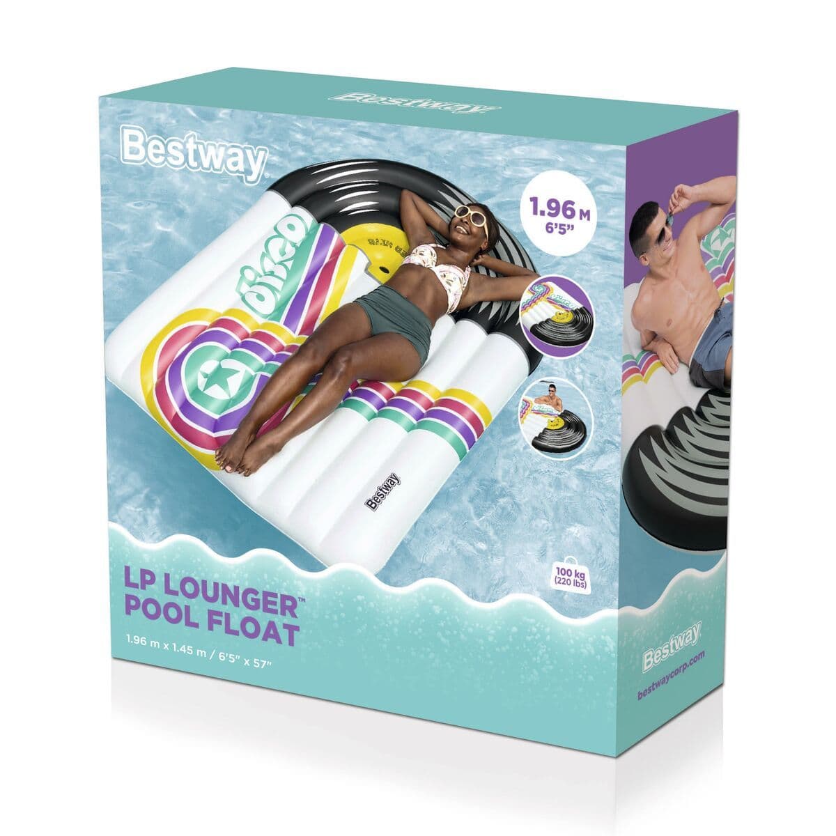 image-Bestway Inflatable Mattress Disco 196x145 cm Beach & Pool 43837