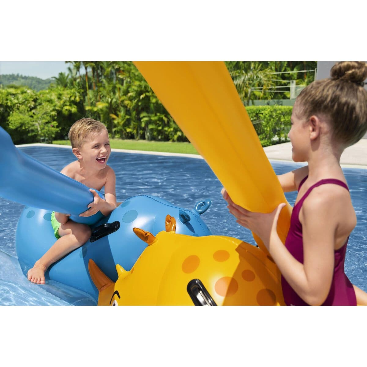 image-Bestway Inflatable Game Rhinoceros Fight 153x77 cm +3 Years Pool 41522