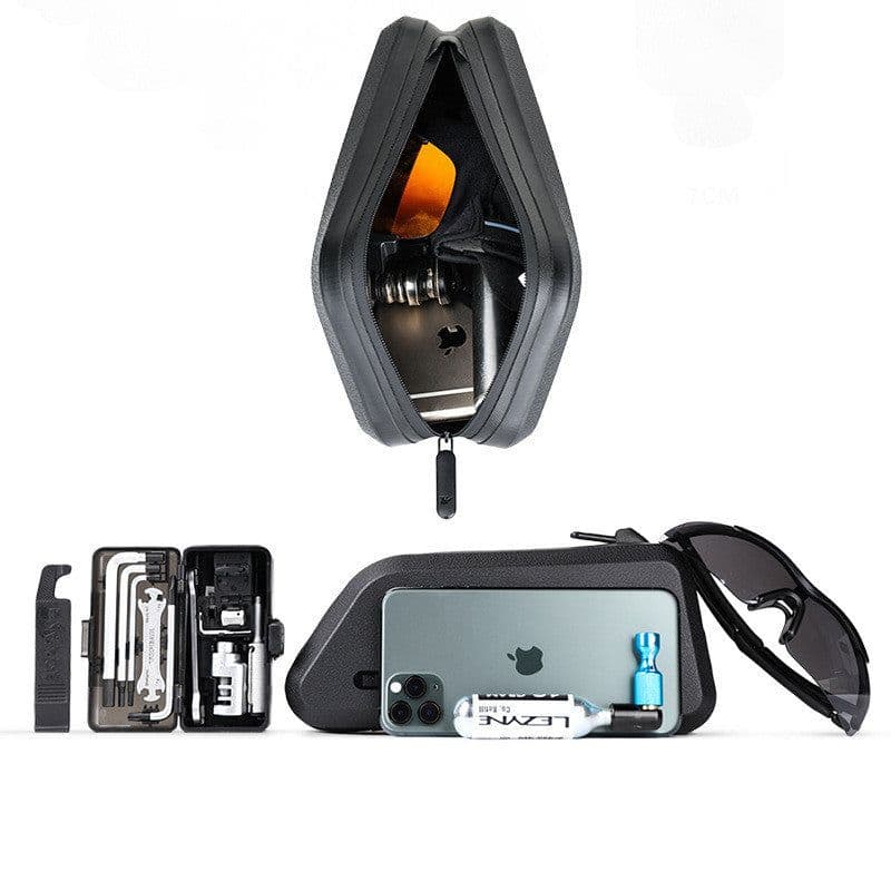image-Waterproof Bicycle Upper Tube Covered Mountain Bike Hard Shell Front Beam