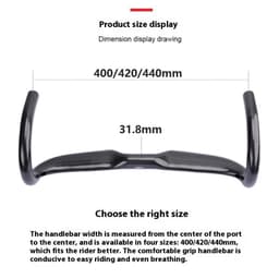 image-Non-standard Road Bicycle Carbon Fiber Drop Bar Ultra-light Handle Accessories