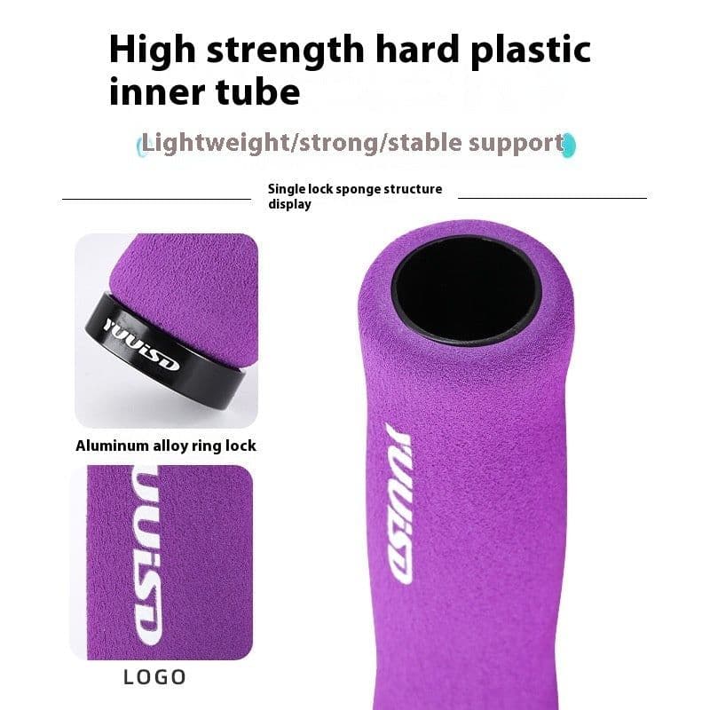 image-Sponge Handle Cover Mountain Bike Ultra-light 41g Shock Absorber Lock Handle Cover