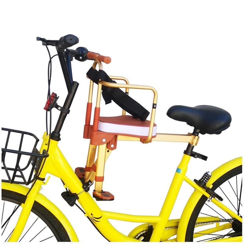 image-Aluminum Alloy Shared Bicycle Children's Seat Front Portable Folding Seat