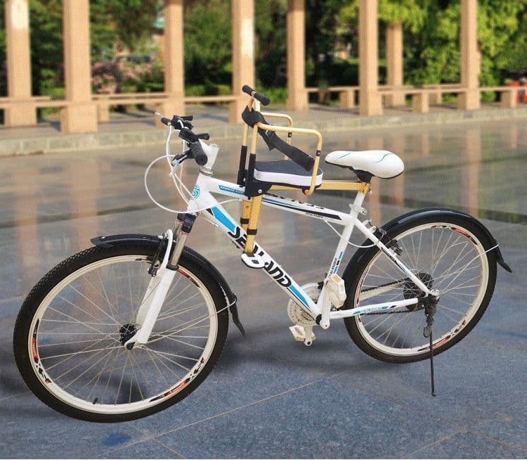image-Aluminum Alloy Shared Bicycle Children's Seat Front Portable Folding Seat