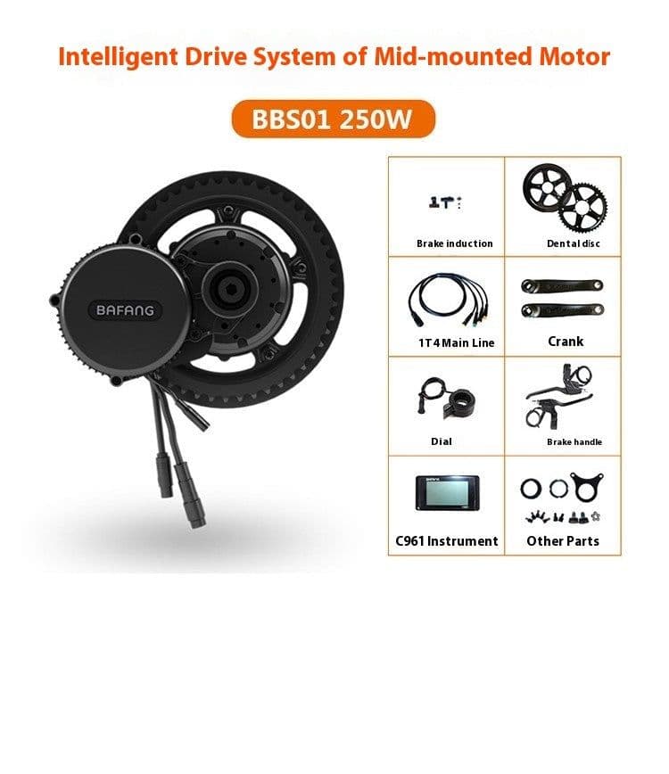 image-250W Color Screen Instrument Mountain Bike Modification Kit