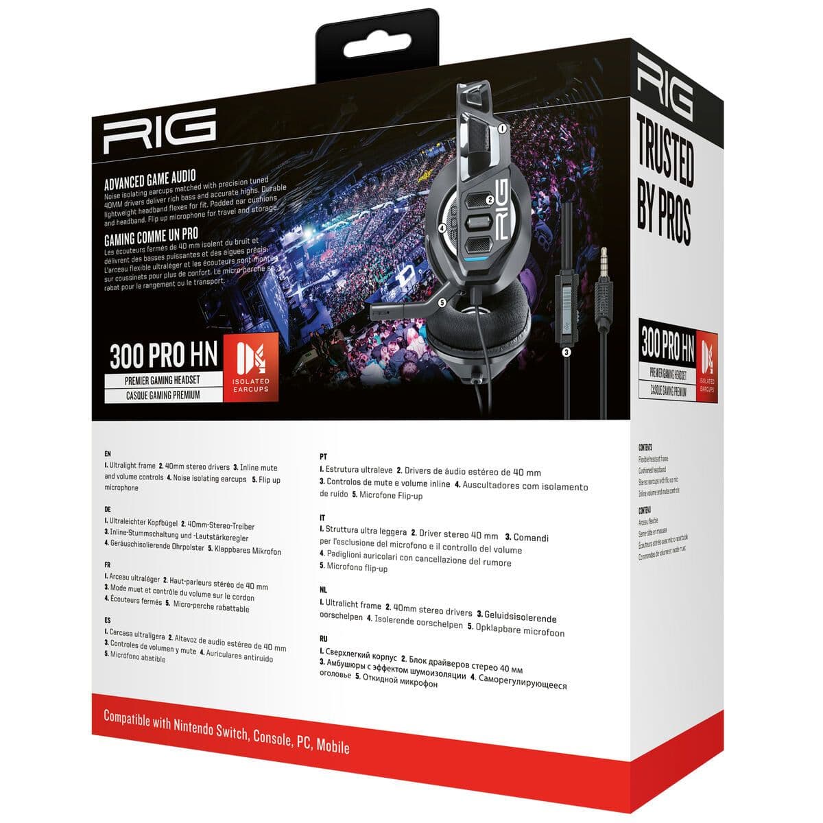 image-Headphones Nacon 300 PRO HN Black