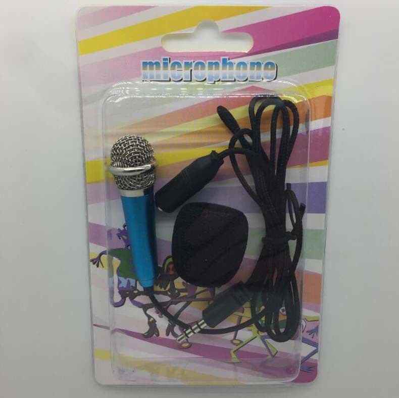 image-Mini Karaoke Condenser Wired 3.5mm Microphone Mic Mobile Phone For Android