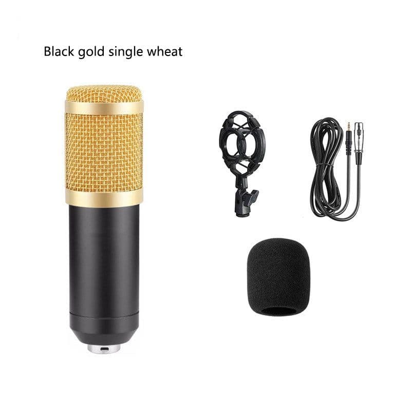 image-Bm800 Condenser Microphone Microphone V8 Sound Card Cross-Border Anchor Computer Recording Bracket Large Diaphragm Live Broadcast Set