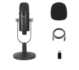 image-JIY Cross-Border Condenser Microphone Anchor Live K Song Recording Tuning Desktop Mobile Computer USB Wired Microphone