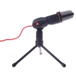 image-Mic Wired With Holder Clip For Chatting Singing Karaoke Pc L