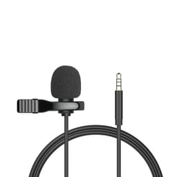 image-Compatible with Apple , Metal Lavalier One-point Two-amplifier Microphone Mini Live Recording Collar Clip Earphone Microphone