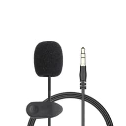 image-Compatible with Apple , Metal Lavalier One-point Two-amplifier Microphone Mini Live Recording Collar Clip Earphone Microphone