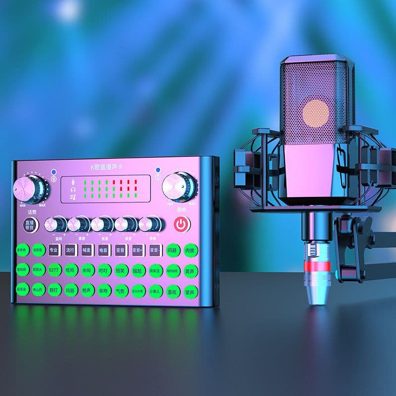 image-F007plus Special Live Broadcast Equipment, Sound Card, Mobile Phone, Computer, Universal Internet Celebrity Singing And Microphone Equipment
