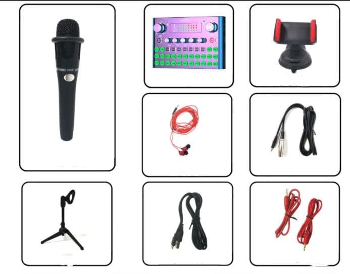 image-F007plus Special Live Broadcast Equipment, Sound Card, Mobile Phone, Computer, Universal Internet Celebrity Singing And Microphone Equipment