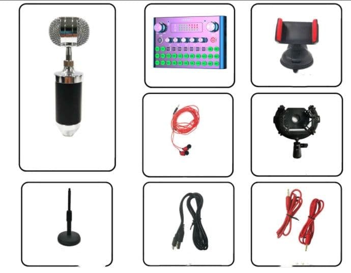 image-F007plus Special Live Broadcast Equipment, Sound Card, Mobile Phone, Computer, Universal Internet Celebrity Singing And Microphone Equipment