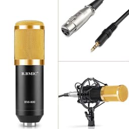 image-BM800 Condenser Anchor Microphone Recording Live Microphone Set