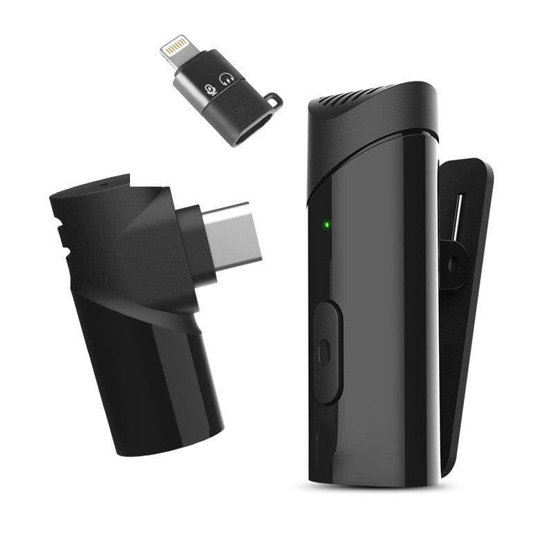 image-Mobile Phone Outdoor Live Broadcast Noise Reduction Recording Wireless Lavalier Microphone